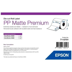 Epson, Etikettenrolle, Pp Matte Label Premium Die-Cut (105 mm)