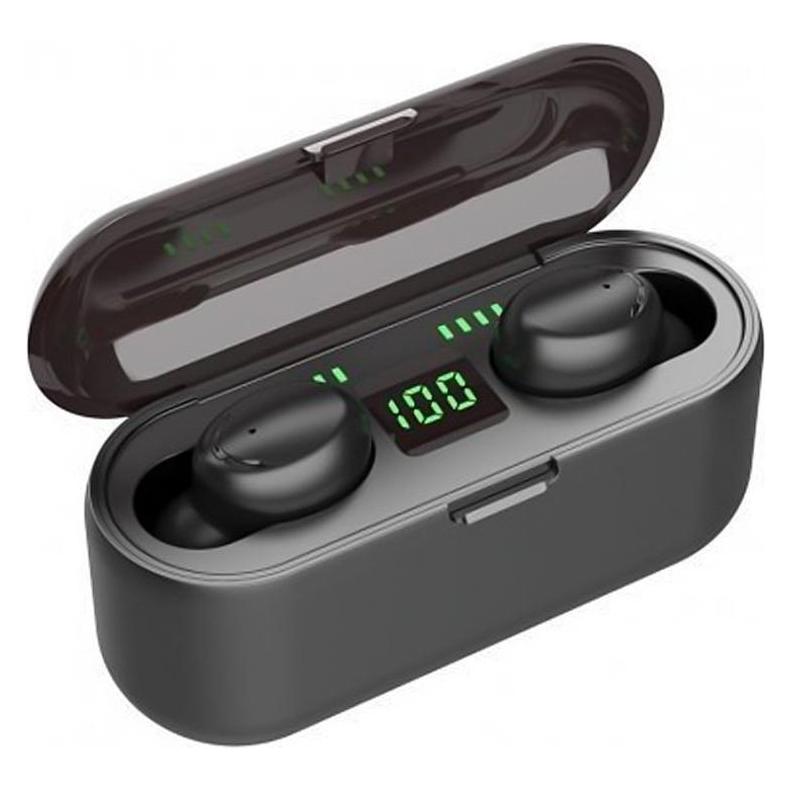 Platinet WoW F9 Sport & Leisure Super Fit TWS Bluetooth 5.1 Stereo-Kopfhörer mit HD-Mikrofon, LED-Aufladung (Kabellos) (WOW-F9)