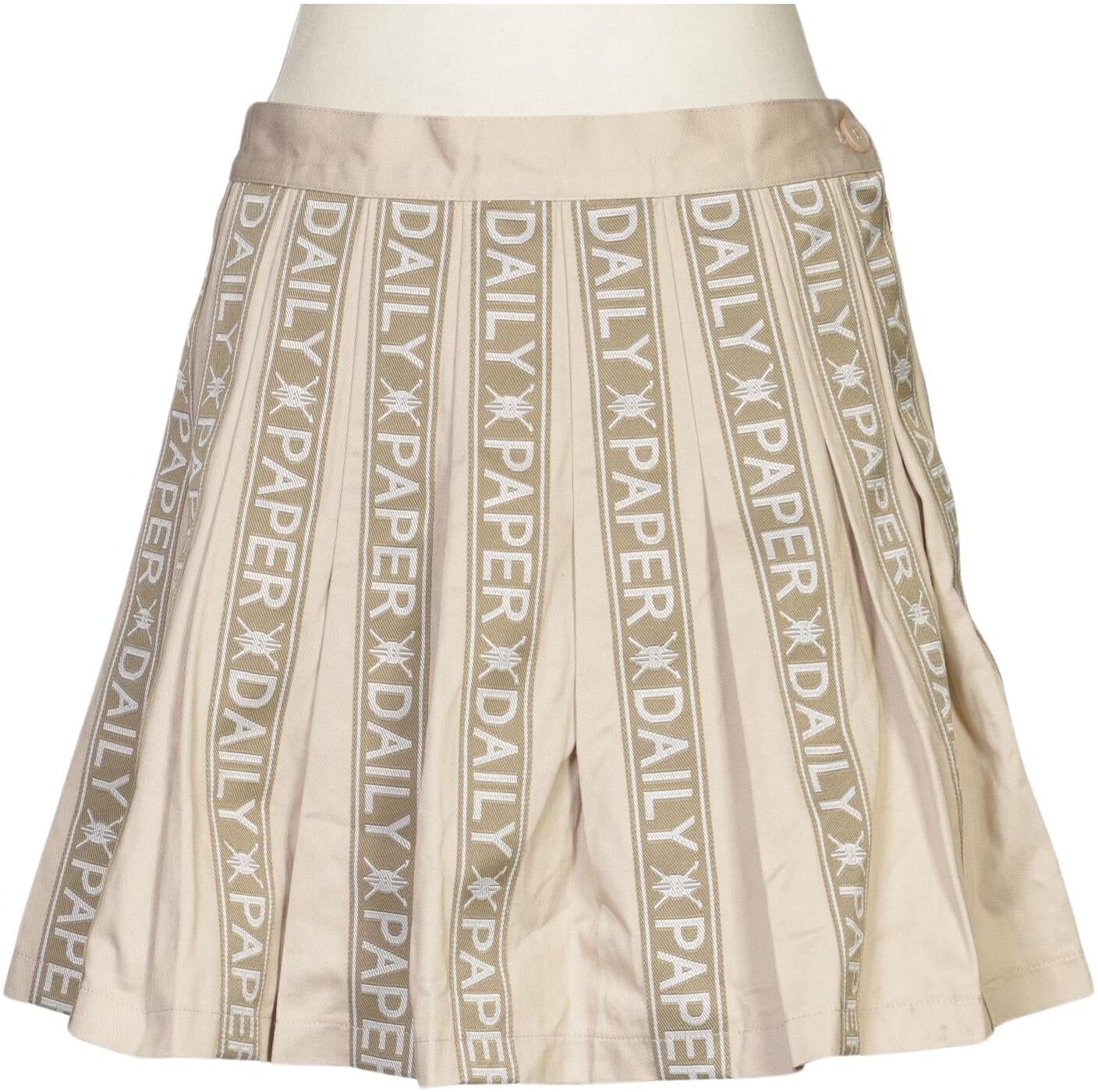 Daily Paper Damen Rock, Beige, Gr. M, Baumwolle / Synthetik - Second Hand