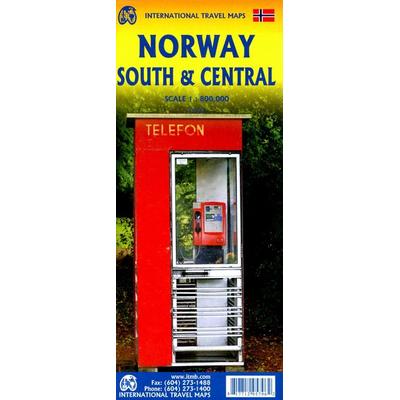 Norway South /Central Travel Map 1:800000, Karte von , International Travel Maps, 978-1-77129-579-6