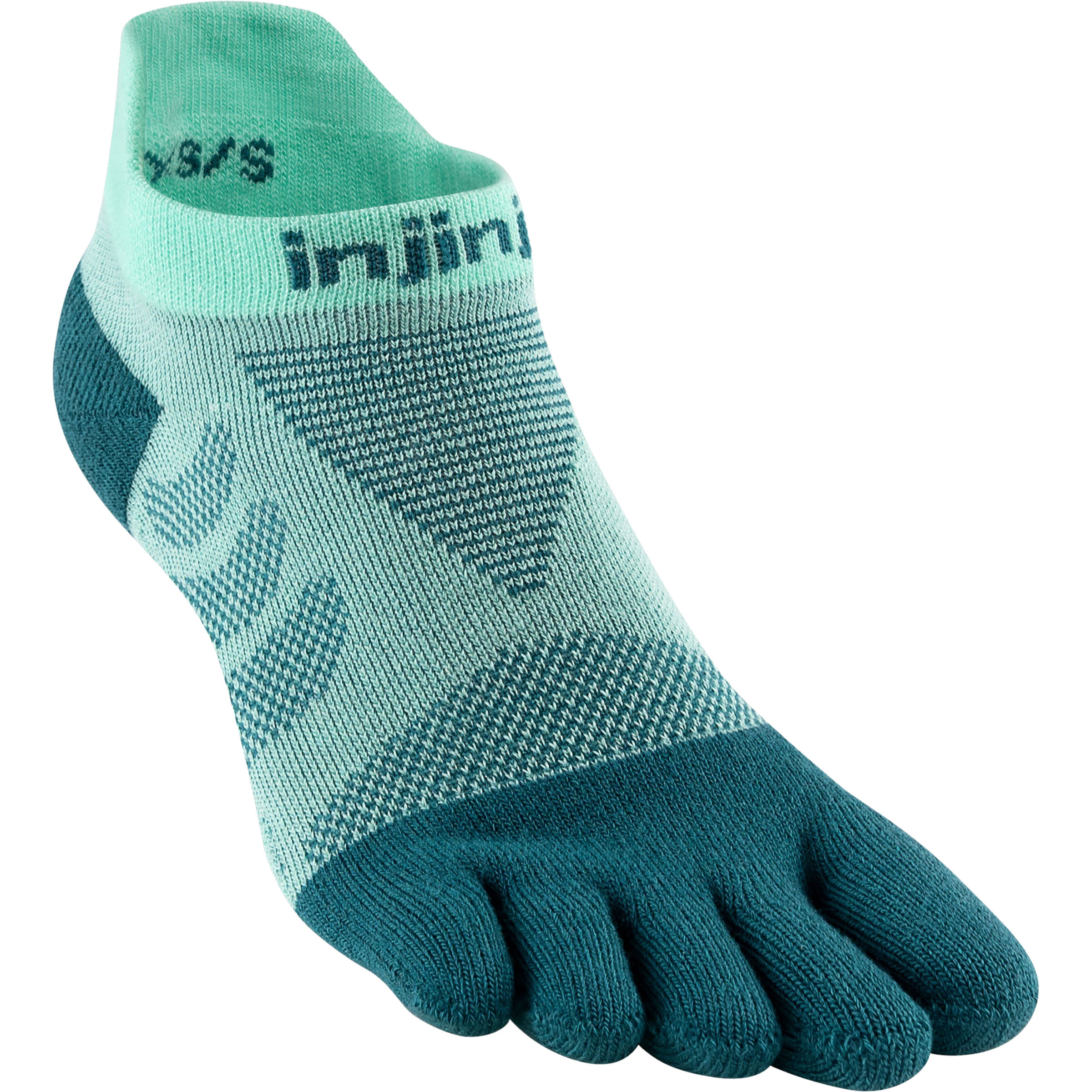 Injinji Ultra Run No-Show Damen Laufsocken tuerkis Größe 40.5 Trailrunning | Laufen Widerstandsfähig
