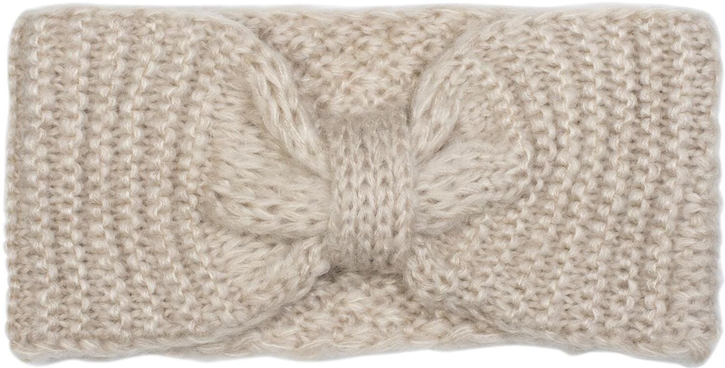 Stirnband STYLEBREAKER "Strick Stirnband mit Reiskorn Strickmuster", Damen, beige, Obermaterial: 100% Polyester PES., Modisch, Mützen Stirnband