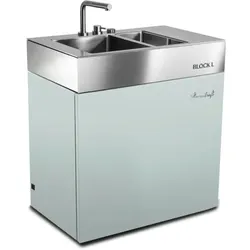 Flammkraft Outdoor-Küchenmodul BLOCK L Pool Waschbecken Grillmodul BBQ