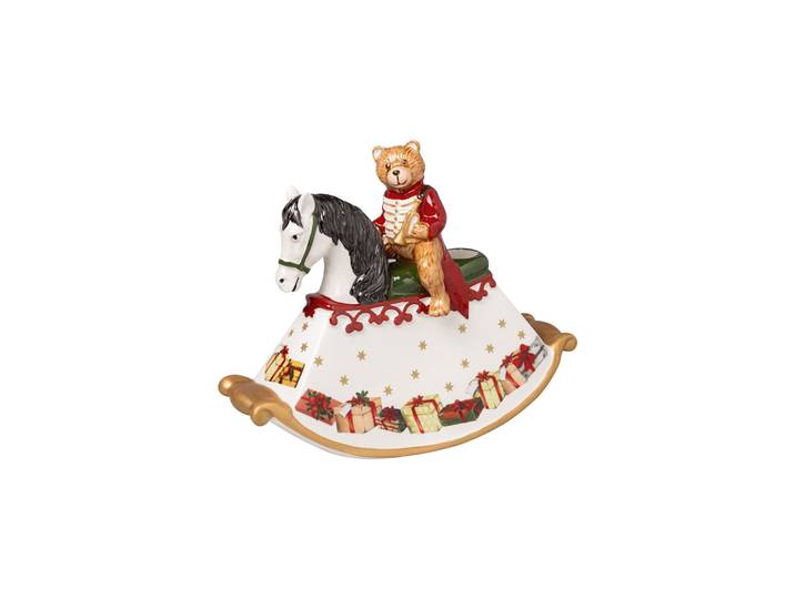 Weihnachtsfigur VILLEROY & BOCH Dekofigur Schaukelpferd Christmas Toys bunt , bunt, Dekofiguren, Weihnachtsfigur