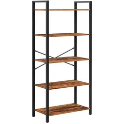 VASAGLE Bücherregal braun / schwarz 80/30/153 cm braun