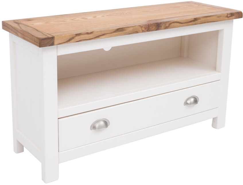Longshore Tides Vega TV Stand for TVs up to 48" White/Brown 48"