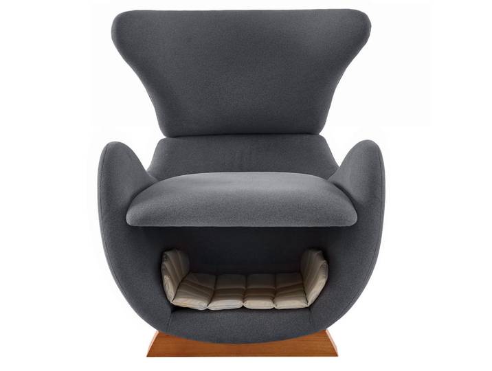 ComfortXL Sessel De-33436 mit Walhai-Look mit Haustierhöhle Grau, 69x76x66 cm, Wohnzimmer, Sessel, Polstersessel