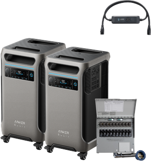 2× Anker SOLIX F3800 + Power Backup Kit