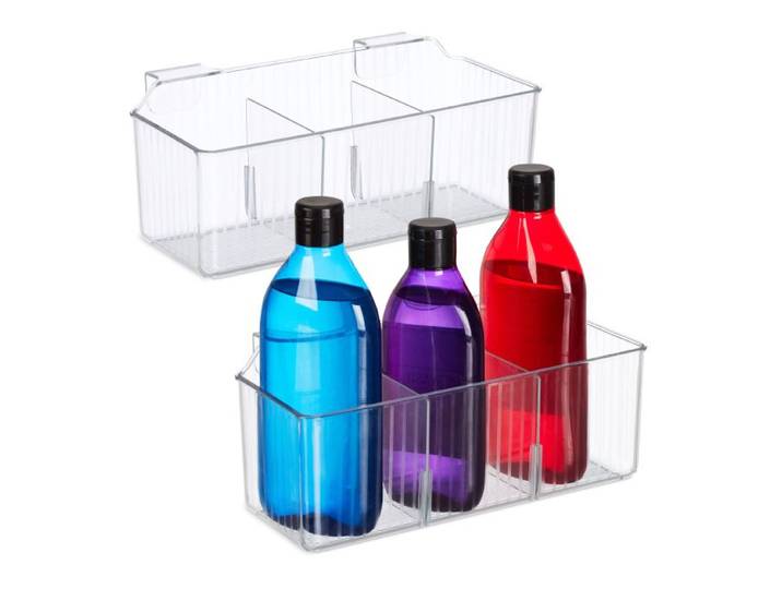 Relaxdays Schranktür Organizer 3 Fächer 2er Set