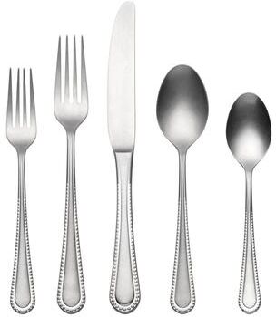 Oneida Hartwell Vintage Tumbled 42 Piece Flatware Set