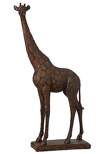 J-Line decoratie Giraf - Bruin - Large - Polyresin