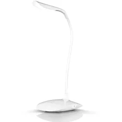Brandson Schreibtischlampe, warmweiß, LED, Stromsparend, 3 Helligkeitsstufen, Batteriebetrieb, Lampe weiß