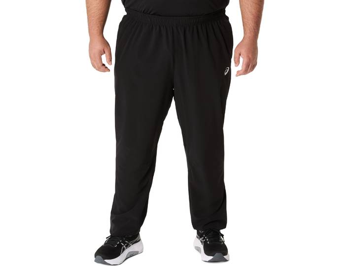 Laufhose ASICS ASICS CORE WOVEN PANT , Herren, Gr. S, N-Gr, schwarz (performance schwarz), Obermaterial: 87% Polyester, 13% Elasthan, Hosen Laufhose, Schnelltrocknend, Reflektierend, Smartphone-Fach