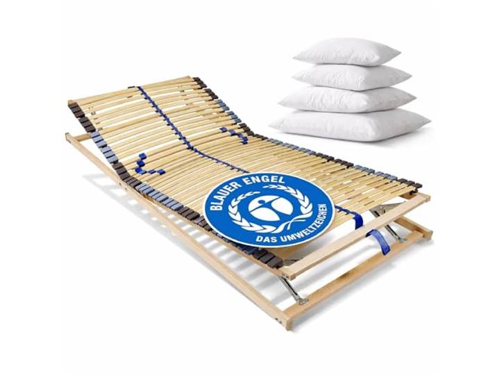 BeCo Lattenrost Blue Royal KF / 80 x200 cm / 42 Leisten/Blauer Engel/komplett montiert/Kopf- & Fußteil verstellbar