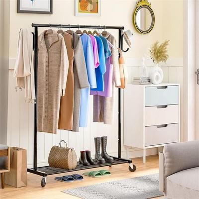 No "Clothing Garment Rack on Wheels - 16.25""D x 45""W x 64.25""H"