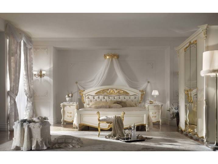 Xlmoebel Polsterbett Luxus Designer Bett in Gold 180x200cm für Schlafzimmer (Polsterbett, 1-tlg., Luxus Designer Bett Gold 180x200cm), Made in Europa