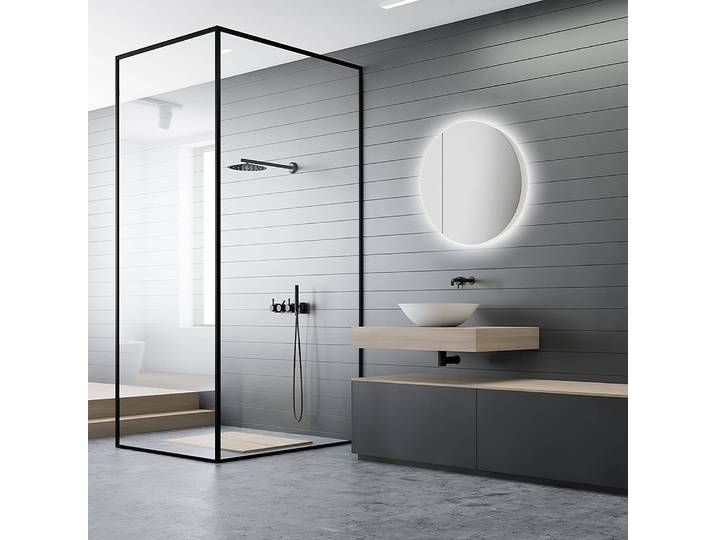 LED-Spiegelschrank Picasso 60 x 60 x 10cm Weiß/Weiß