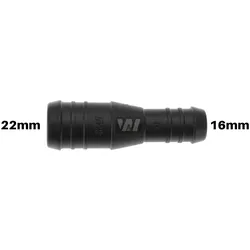 WamSter® I Schlauchverbinder Pipe Connector reduziert 22mm 16mm Durchmesser