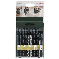 Bosch Accessories 2609256744 10tlg. Stichsägeblatt-Set T-Schaft T 144 D (2x), T 244 D (2x), T 101 B (2x), T 101 AO (2x), T 144 DP (2x) 10 St.