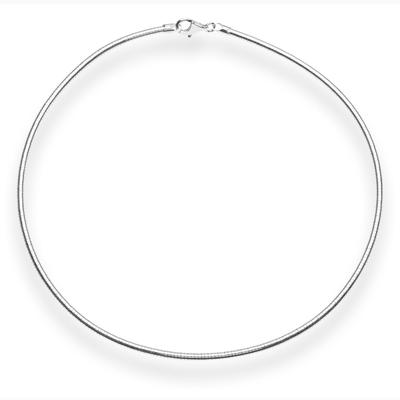 Halsreif OSTSEE-SCHMUCK "Ostsee-Schmuck Halsreif Omega 3,0 mm Halsreif Omega 3,0 mm" Gr. 42, silber, Halsketten, Damen, 42cm, Silber 925 (Sterlingsilber), L: 42