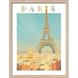 Gerahmtes Bild PARIS (BHT 32,50x42,50x2 cm) - bunt - BHT 32,50x42,50x2 cm