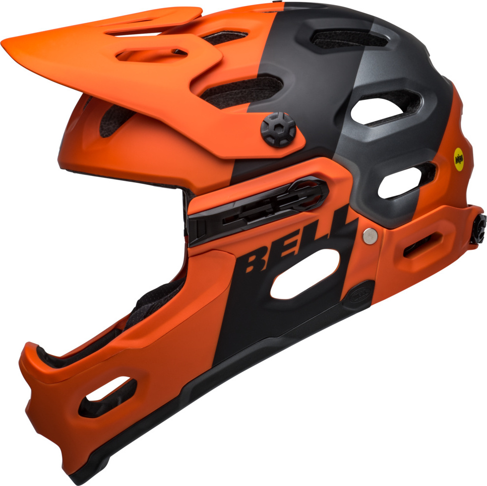 BELL Fullfacehelm SUPER 3R MIPS orange/black : S Größe: S