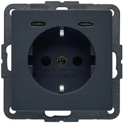 Berker, Steckdose, Steckdose SCHUKO/USB CC 20W PD Q.x