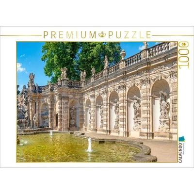 CALVENDO Puzzle Nymphenbad, Dresdner Zwinger | 1000 Teile Lege-Größe 64x48cm Foto-Puzzle für glückliche Stunden
