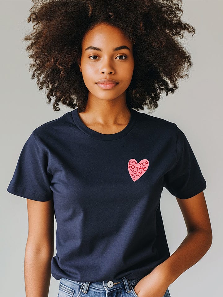 WOOOP Shirt in Dunkelblau - M