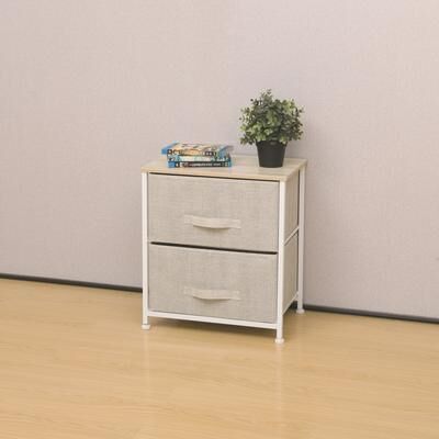 LCM Home Fashions, Inc. LCM Home Fashions Multiple Shelf Drawer Foldable Storage Chest Night Stand