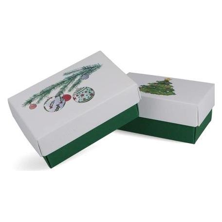Buntbox 2 Weihnachten L Geschenkboxen-Set weiss (2x) (2047-26)