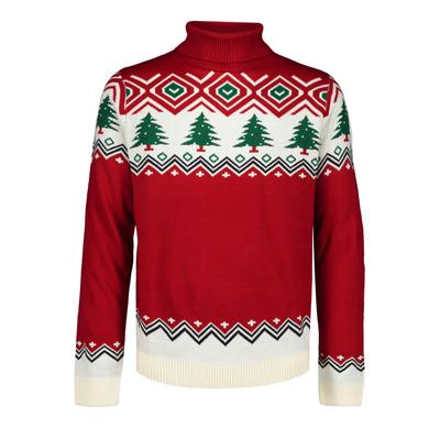Rollkragenpullover LINDBERGH "Rollkragenpulli Relaxed Fit", Herren, Gr. S, rot, Obermaterial: 100% Polyacryl, Jacquardmuster, hoch geschlossener Ausschnitt, Pullover Rollkragenpullover