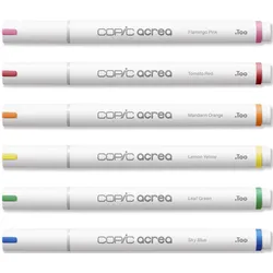 COPIC® acrea Vivid Layoutmarker-Set weiß 0.8 mm Schreibfarbe: Mehrfarbig
