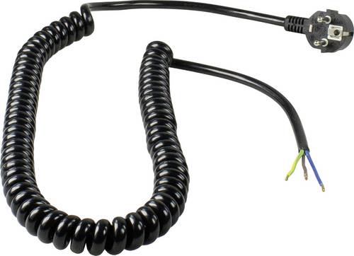 AS Schwabe 70428 Strom Anschlusskabel Schwarz 4m