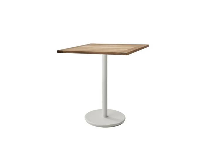 Cane-line Table de café Go teak 72x72 cm Support blanc