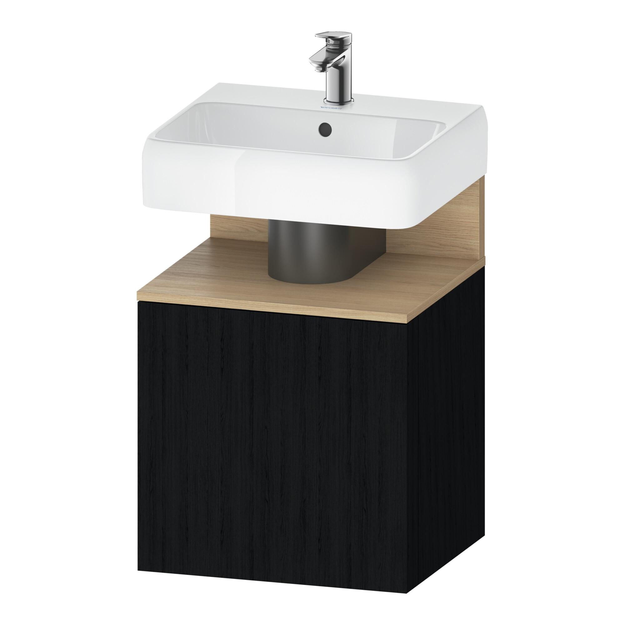 Duravit Waschtischunterschrank Qatego 49x42x64,5cm, 1 T, T. re, Ei Natur/Ei sw (QA4077R30160000)
