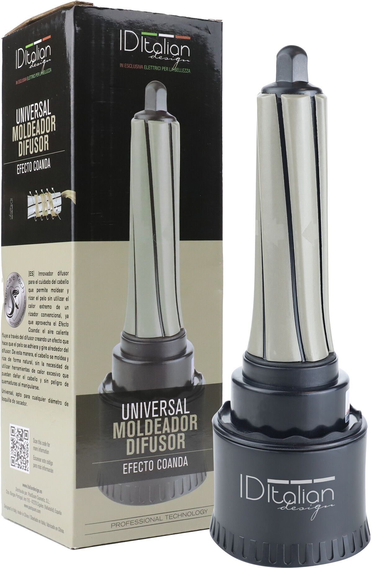 Italian Design Diffuseur Modelant Universel   noir/argent - Refurbished