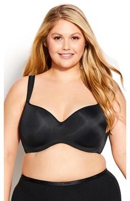 Plus Size Women's Basic Balconette Bra by Avenue Body in Black (Size 38 B)