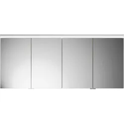 burgbad Lin20 Spiegelschrank LED-Beleuchtung, 4 Türen, 1600x700x170mm, SPQK160F5353, Farbe: Eiche Dekor Urban