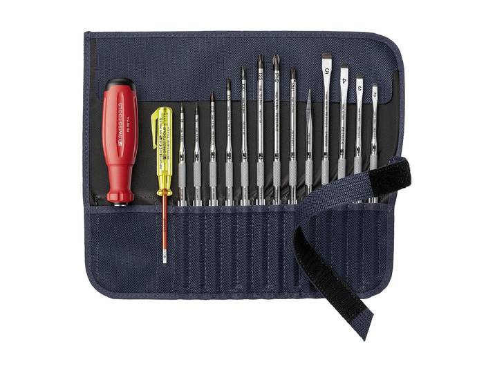 Schraubendreher PB SWISSTOOLS PB 38222 Evo GY Wechselklingen , bunt, L:257mm, Schraubendreher, Schraubendreher