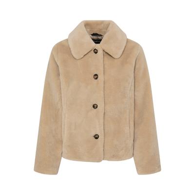 Outdoorjacke B.YOUNG "Damen Übergangsjacke BYCARLINNO", Damen, Gr. 38, beige (humus), Obermaterial: 100% Polyester PES., Jacken Outdoorjacke