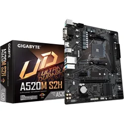 Gigabyte A520M S2H 1.0 Prozessorfamilie AMD, Prozessorsockel AM4 (AM4, AMD A520, mATX), Mainboard