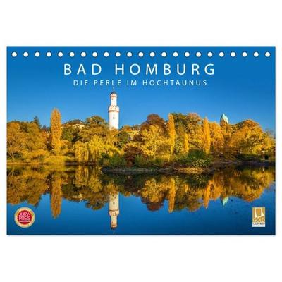 Bad Homburg - Die Perle im Hochtaunus (Tischkalender 2026 DIN A5 quer), CALVENDO Monatskalender