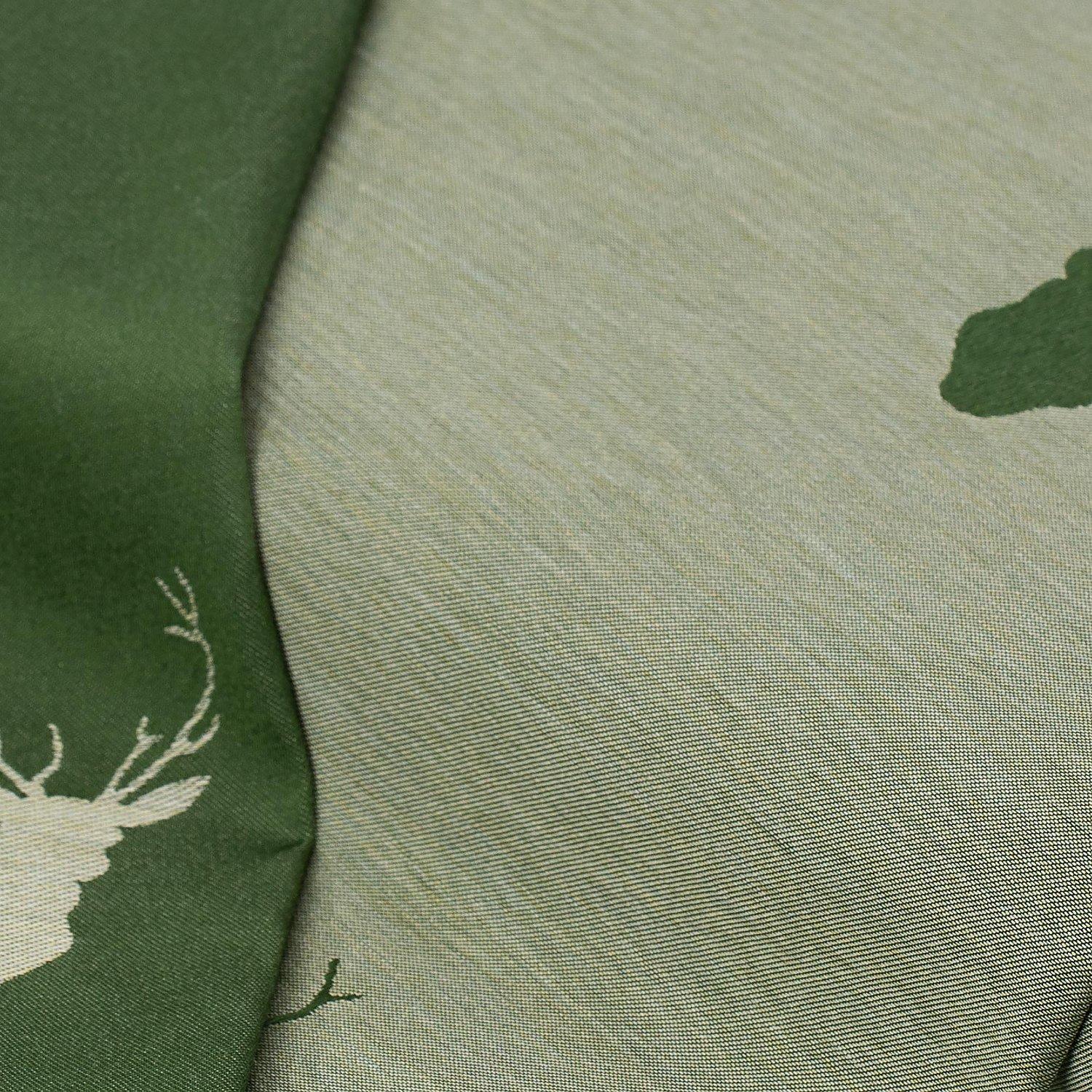 Jacquard "Hirsch", trachtengrün/natur