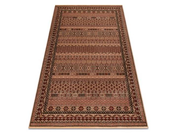 Wollteppich KASHQAI 4334 100 orientalisch, Rahmen Rotwein/grün 160x240 cm weinrote
