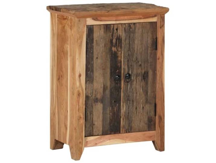 Owoxanthellate Sideboard 55x33x75 cm aus massivem Akazienholz & Altholz, rustikale Kommode mit Stauraum für Living Room, Flur & Bedroom
