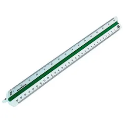 RUMOLD Dreikantmaßstab »Architekt 4« 30 cm weiß