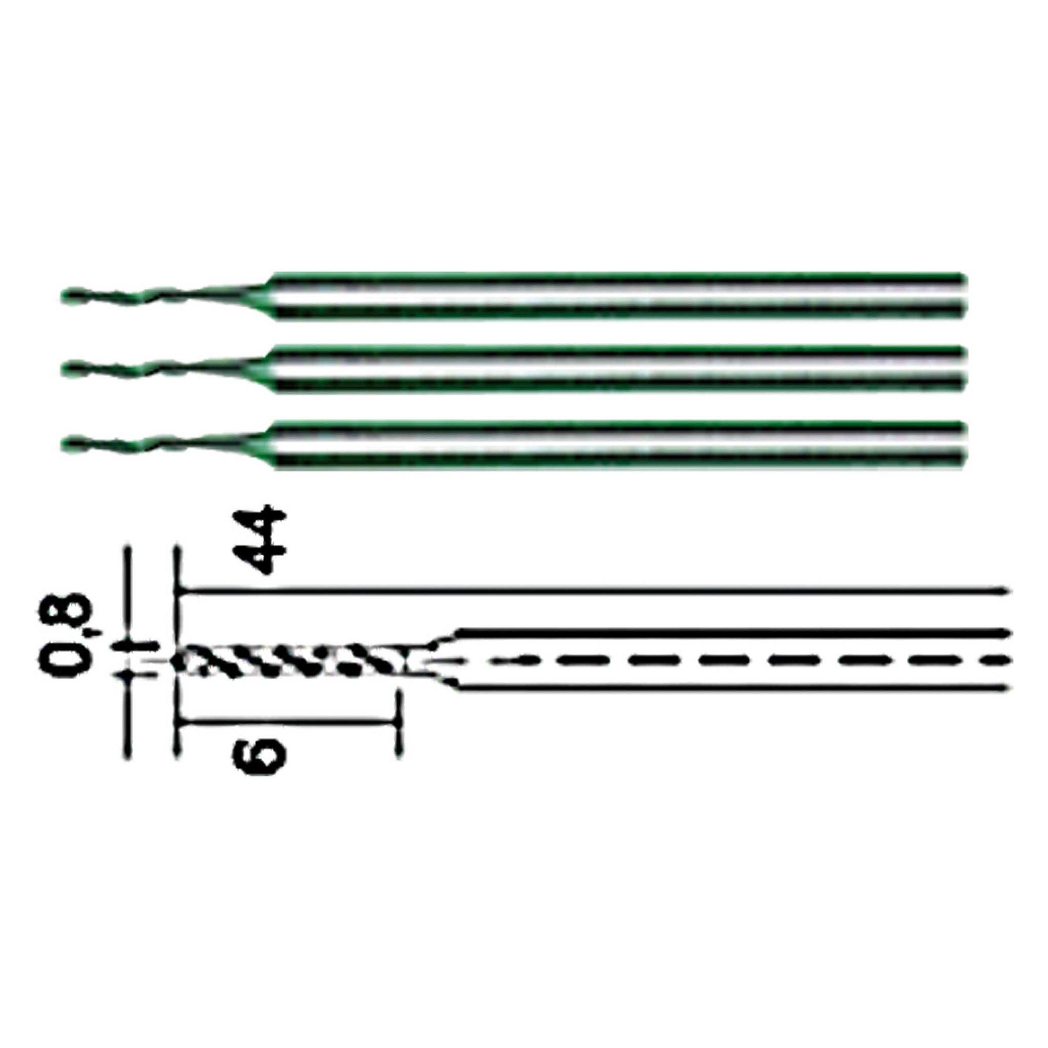 Proxxon Spiralbohrer 0.8 mm (28 852)
