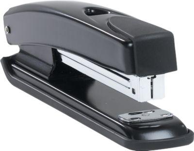 Schäfer Shop Pure Heftgerät FS 5857, bis 20 Blatt, Ladekapazität 150 Klammern Typ 24/6 und 210 Klammern Typ 26/6, schwarz