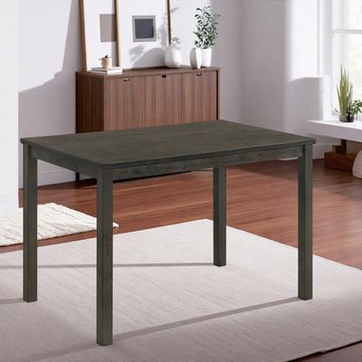 ZWYO HOSIMU "43"" Contemporary Rectangular Dining Table, Wood Finish Kitchen Table Wooden Dining Room Furniture for 4"
